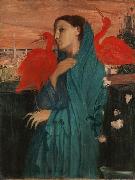 Edgar Degas Young Woman with Ibis Spain oil painting artist